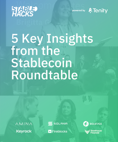 The Stablecoin Inflection point: What Zurich's Tenity Roundtable revealed about the future of institutional finance. 