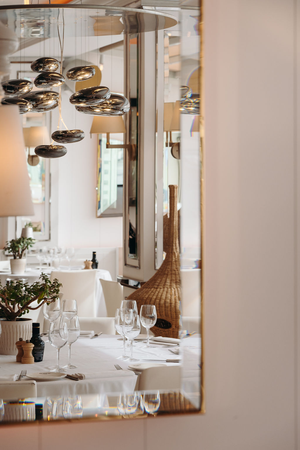 détail verres Restaurant Le Girelier à Saint Tropez