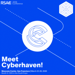 Animated Meet Cyberhaven graphic for the RSAC 2026 Conference