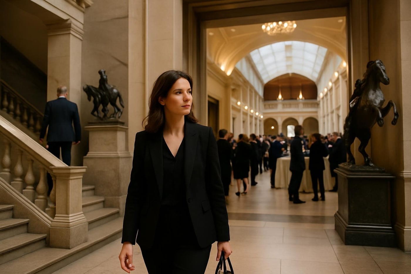 Guest flow through multiple event spaces