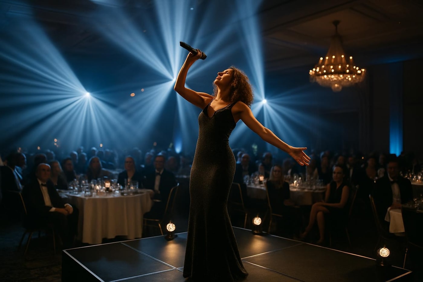 Peak event moment in a central museum space