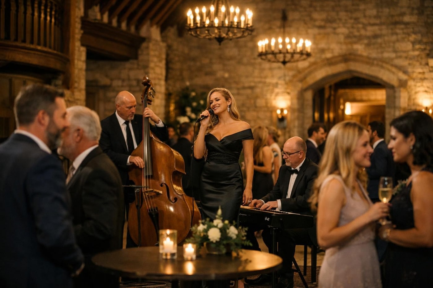 Live entertainment positioned thoughtfully within a heritage venue.
