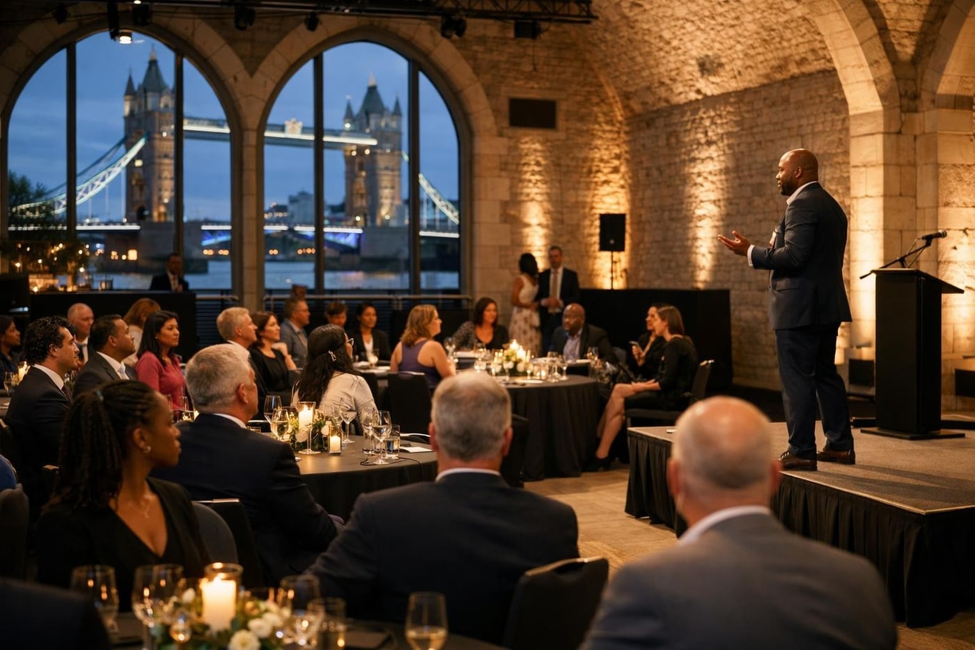Luxury corporate event in an iconic London venue