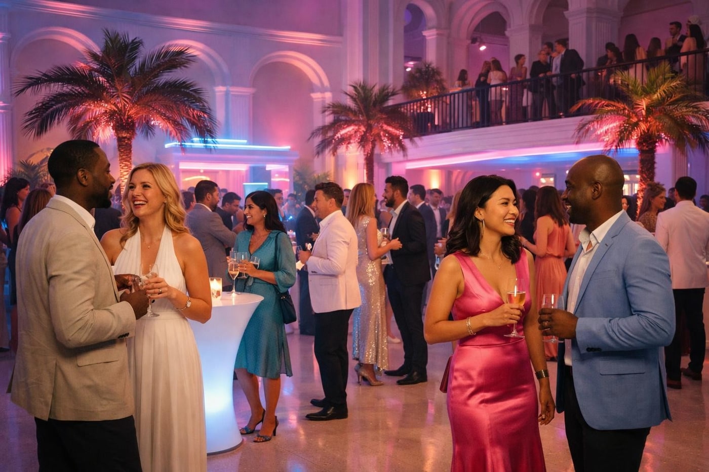 Premium Miami Vice corporate event reception in London