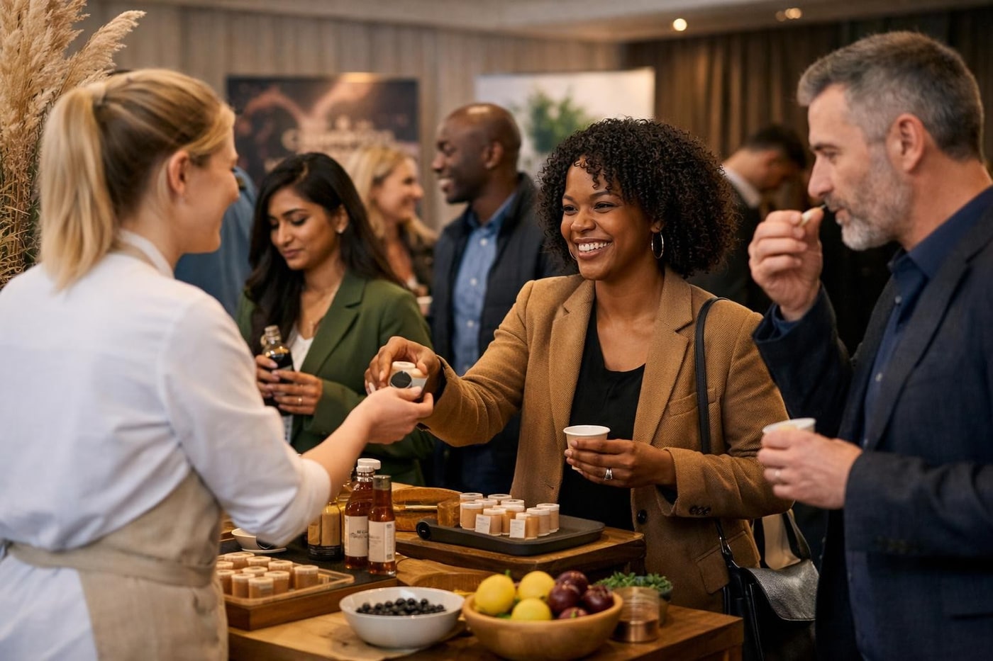 Audience moving from watching to engaging with a brand activation