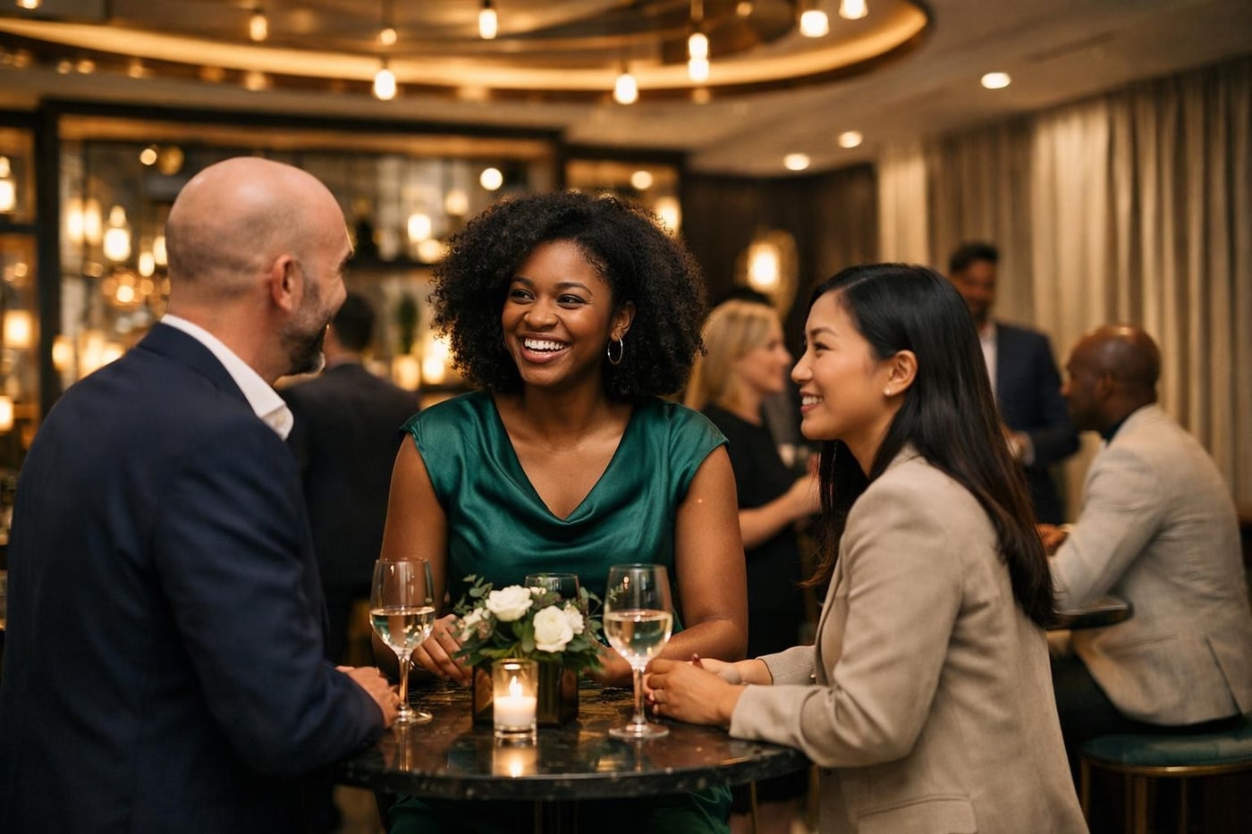 Premium production details in an experiential retail space