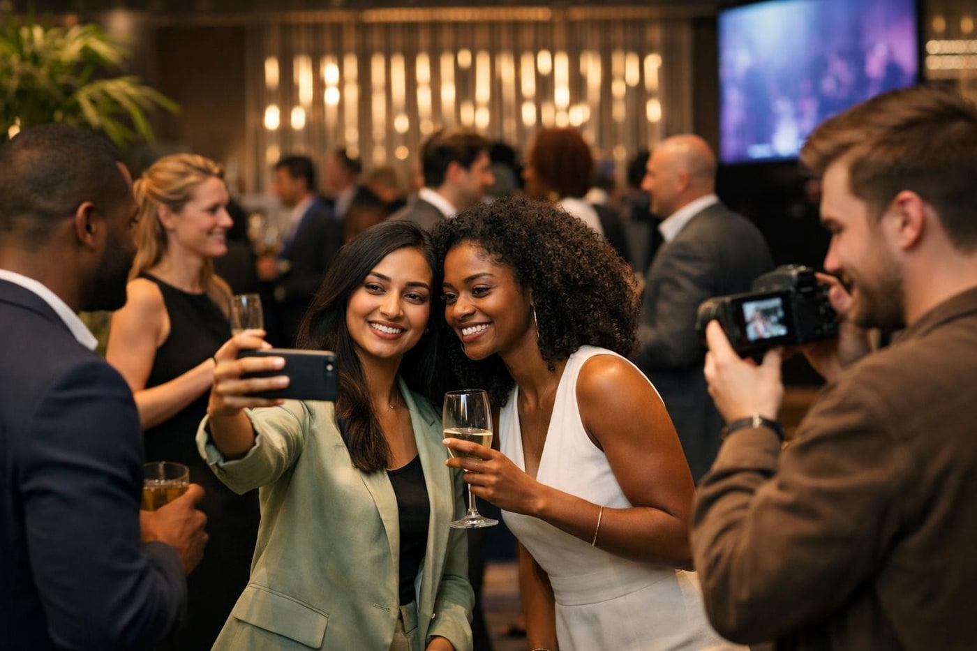 Guests engaging with a memorable brand experience