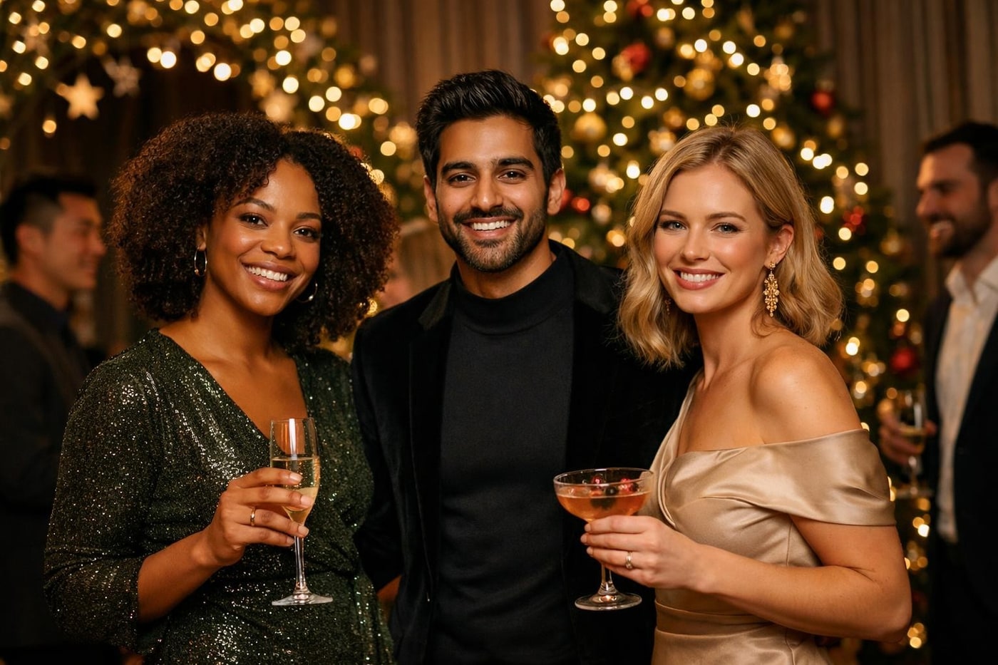 Shareable visual moment at a VIP Christmas brand event