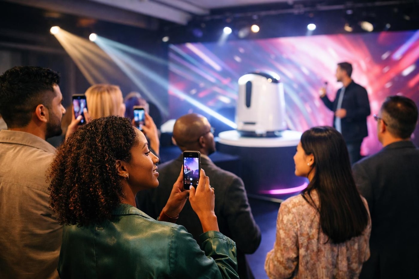 Experiential brand activation at a product launch