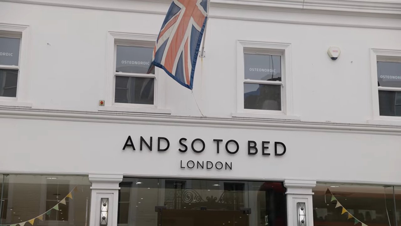 And So To Bed London showroom on King's Road during the Chelsea Design Quarter Street Party