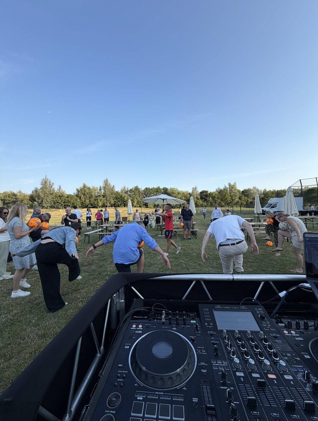 Guests take part in interactive games as DJ Matt keeps the music going