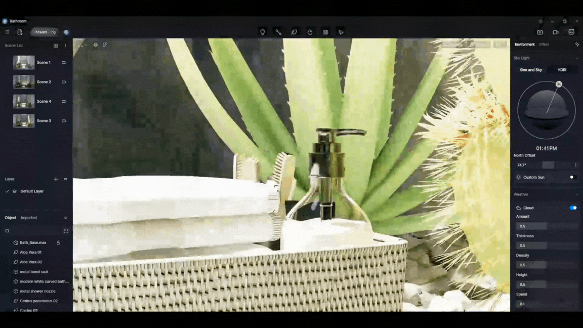 D5 Depth of field setting