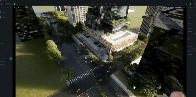 D5 Render art of animation with cinematic section drawing in real-time