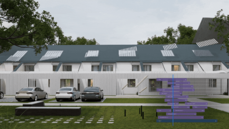 Revit architecture models transformed into cinematic animations using D5 Render AI tools