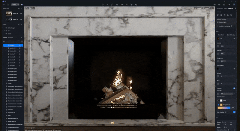 Visualize vintage interior design using D5 Render's AI tools