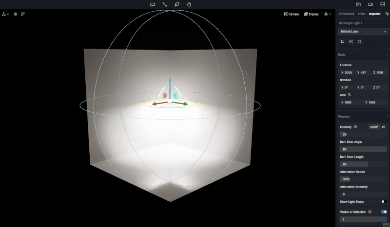 8 D5 Render accent lights for cinematic real-time visualization