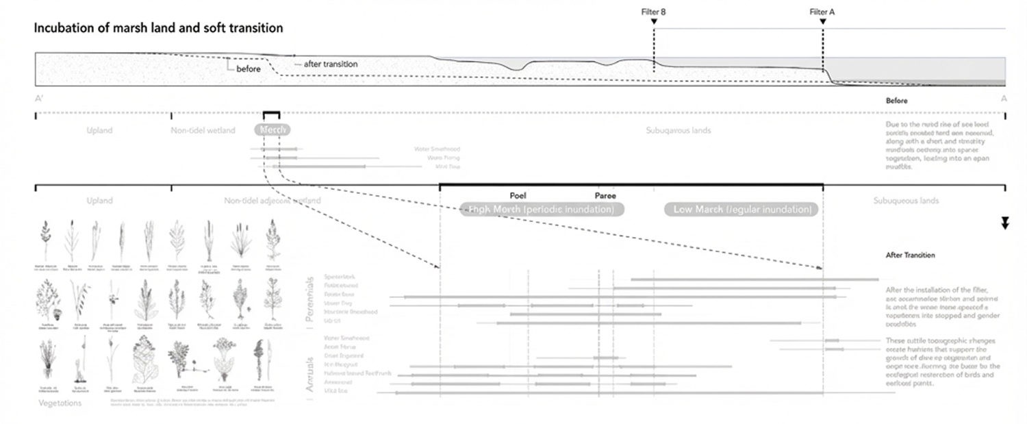 D5 Render visualization of eco-architecture wetland landscape
