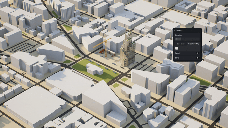 Automate site context in D5 Render with integrated real-world data.