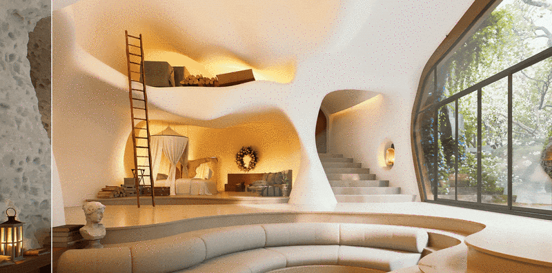 True geometric depth using D5 Render Displacement Maps