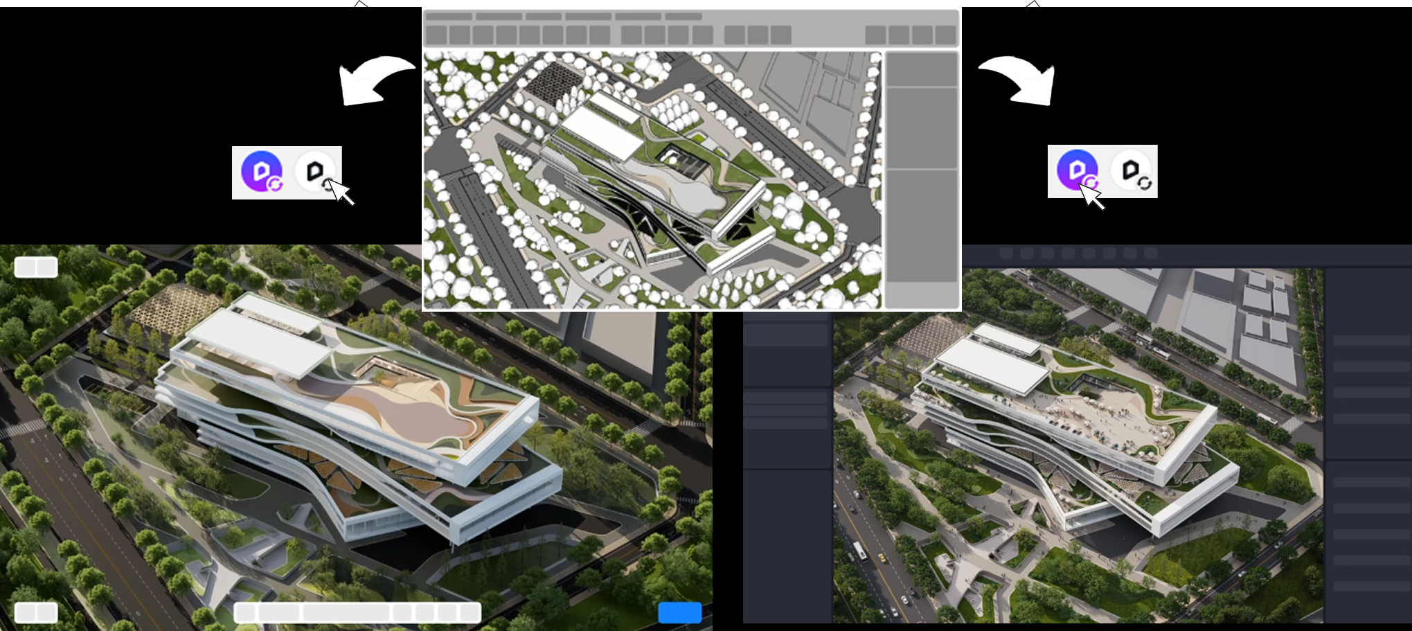 Real-time AI rendering and seamless SketchUp workflow using D5 Lite.