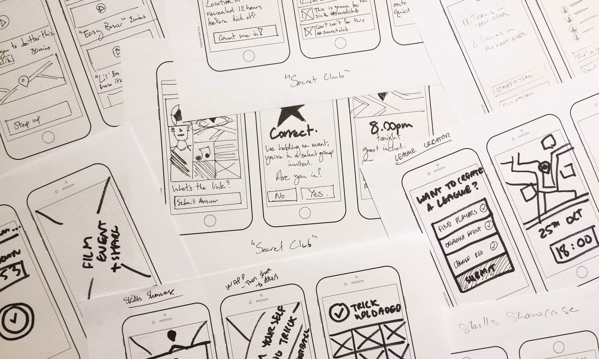 Crazy 8’s for rapid concept generation