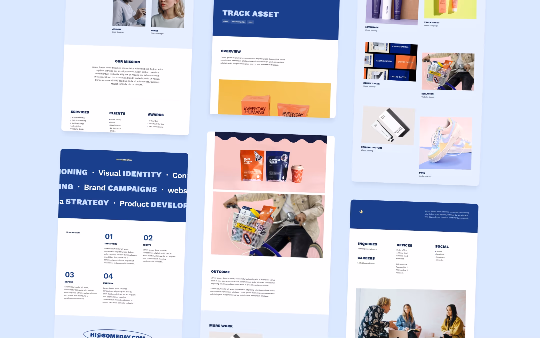 Someday premium Webflow agency template