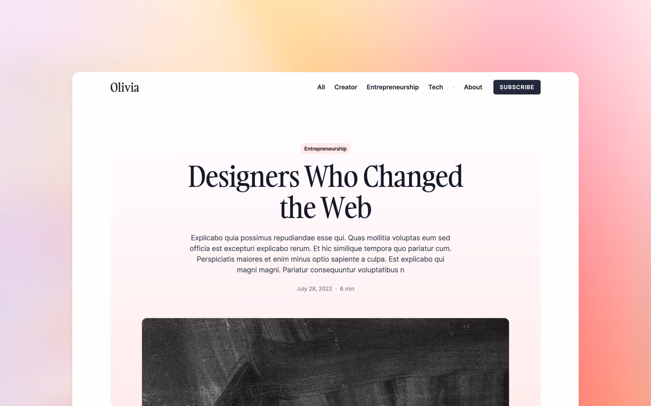 Compose premium Webflow blog template