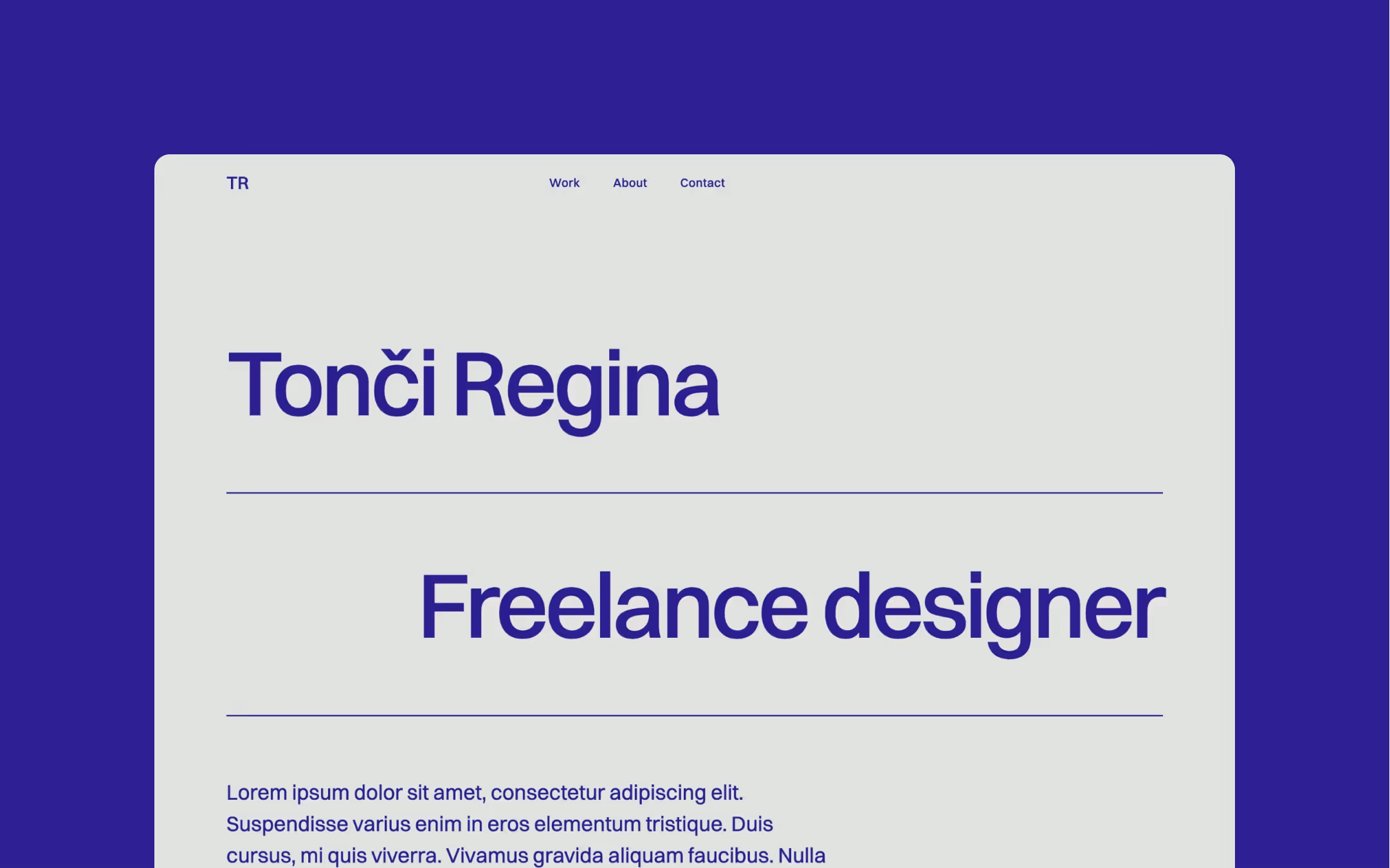 Accent premium Webflow design portfolio template
