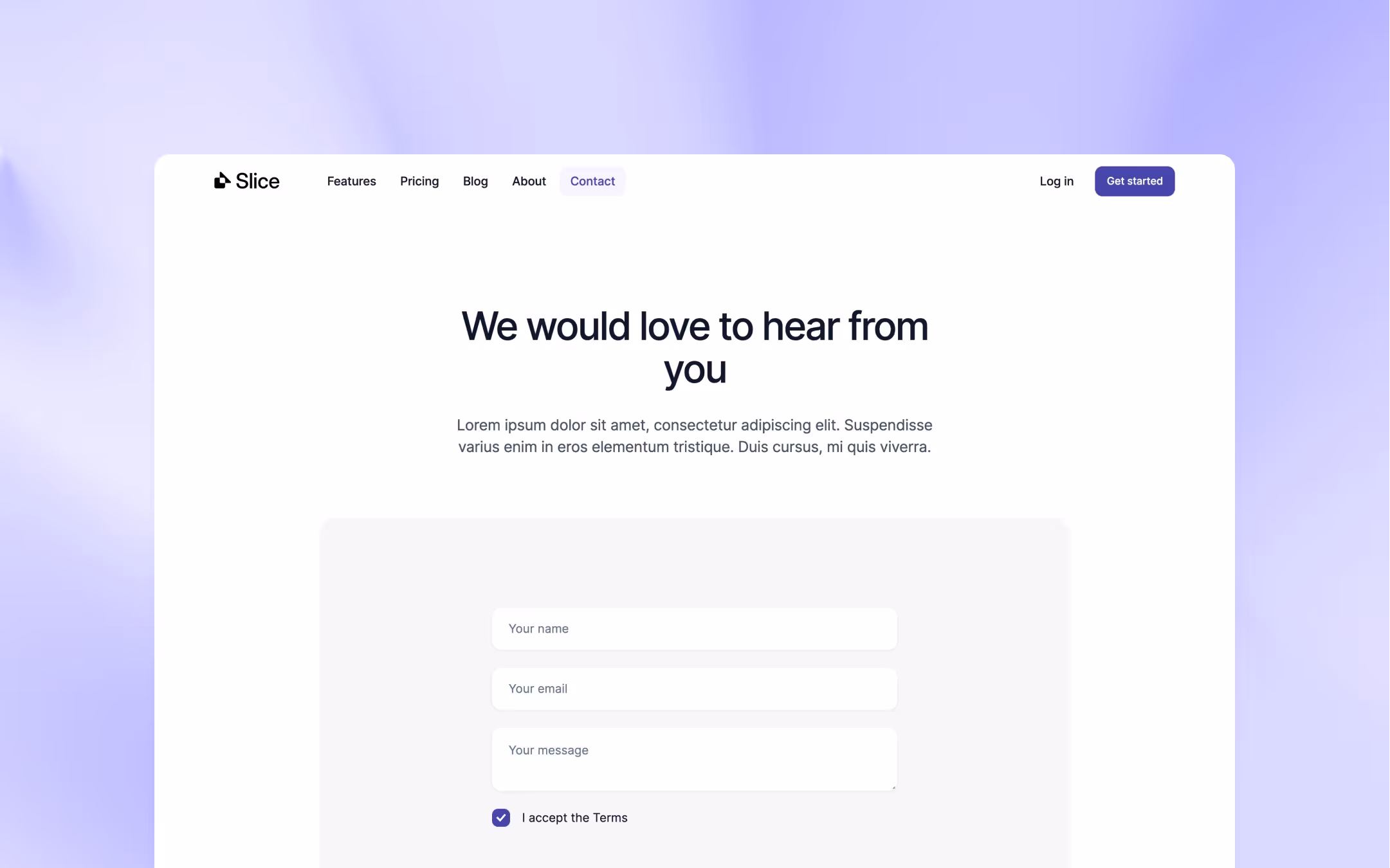 Slice premium webflow template for growing SaaS companies