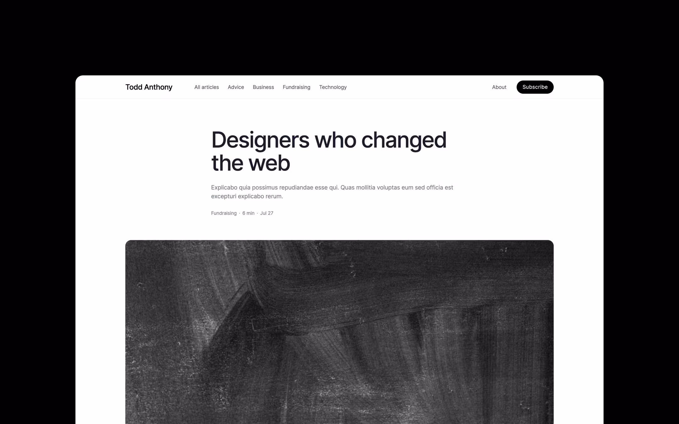 Column premium webflow blog template for startup founders