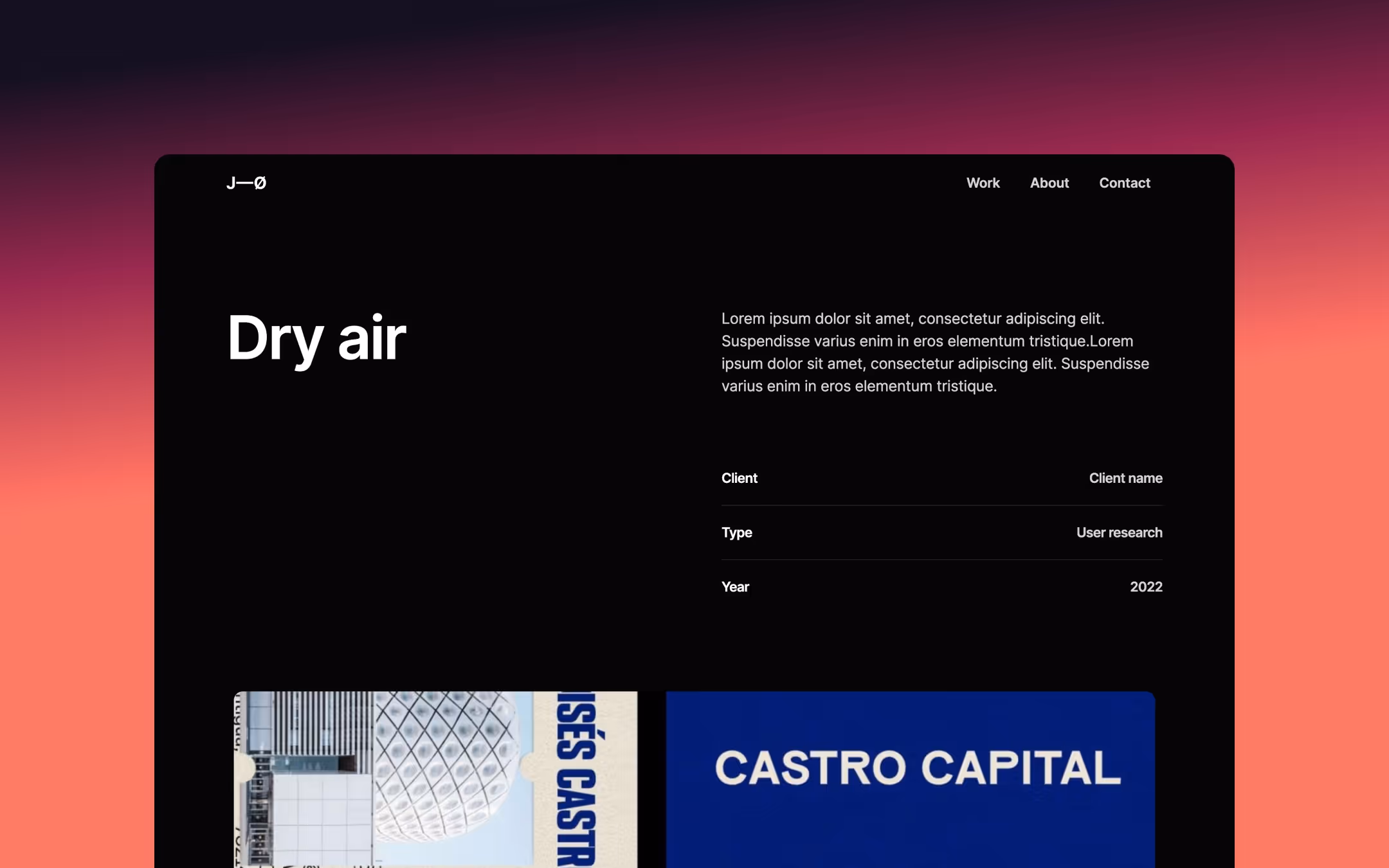Lightfolio premium webflow portfolio template
