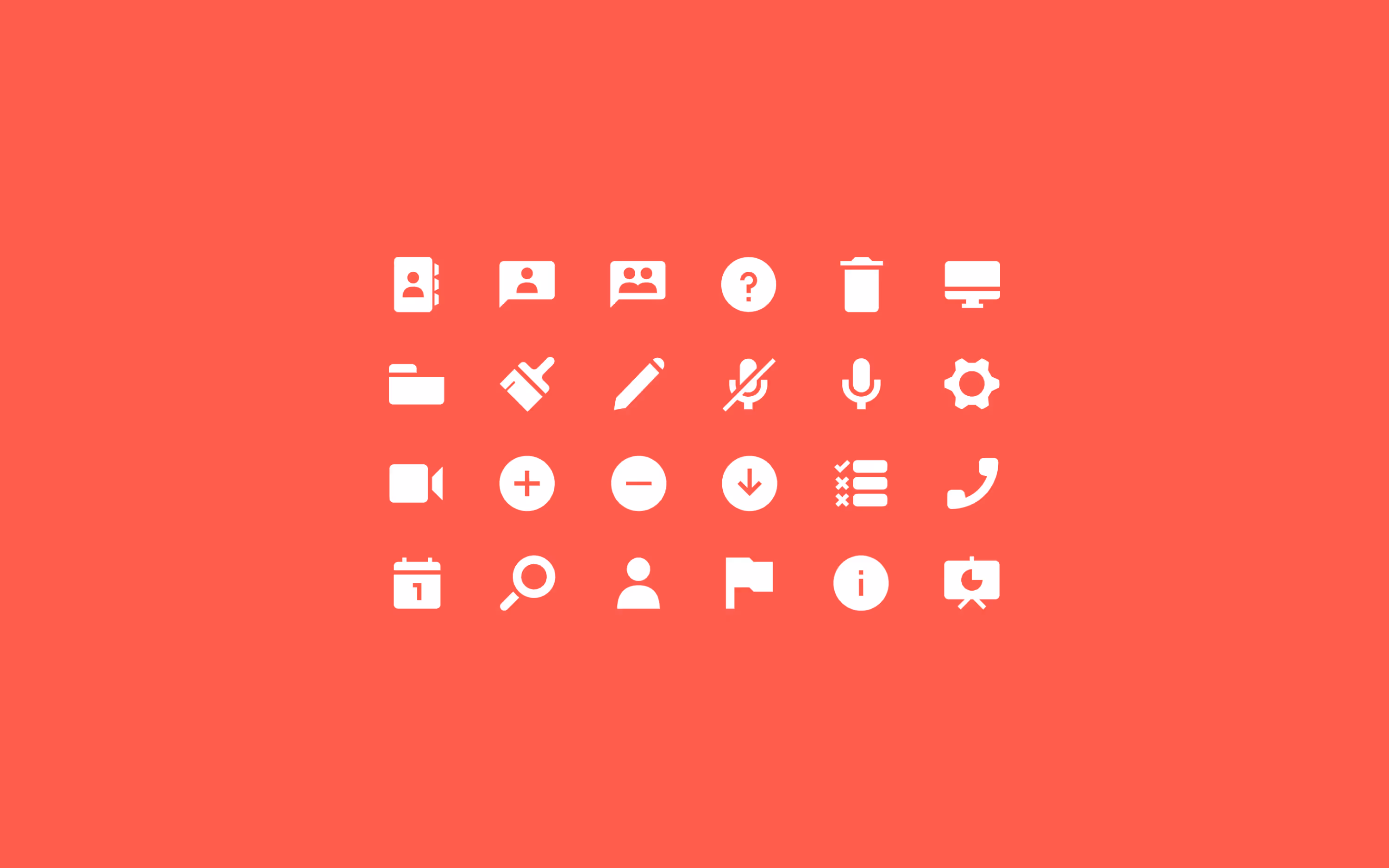 Webinar icons
