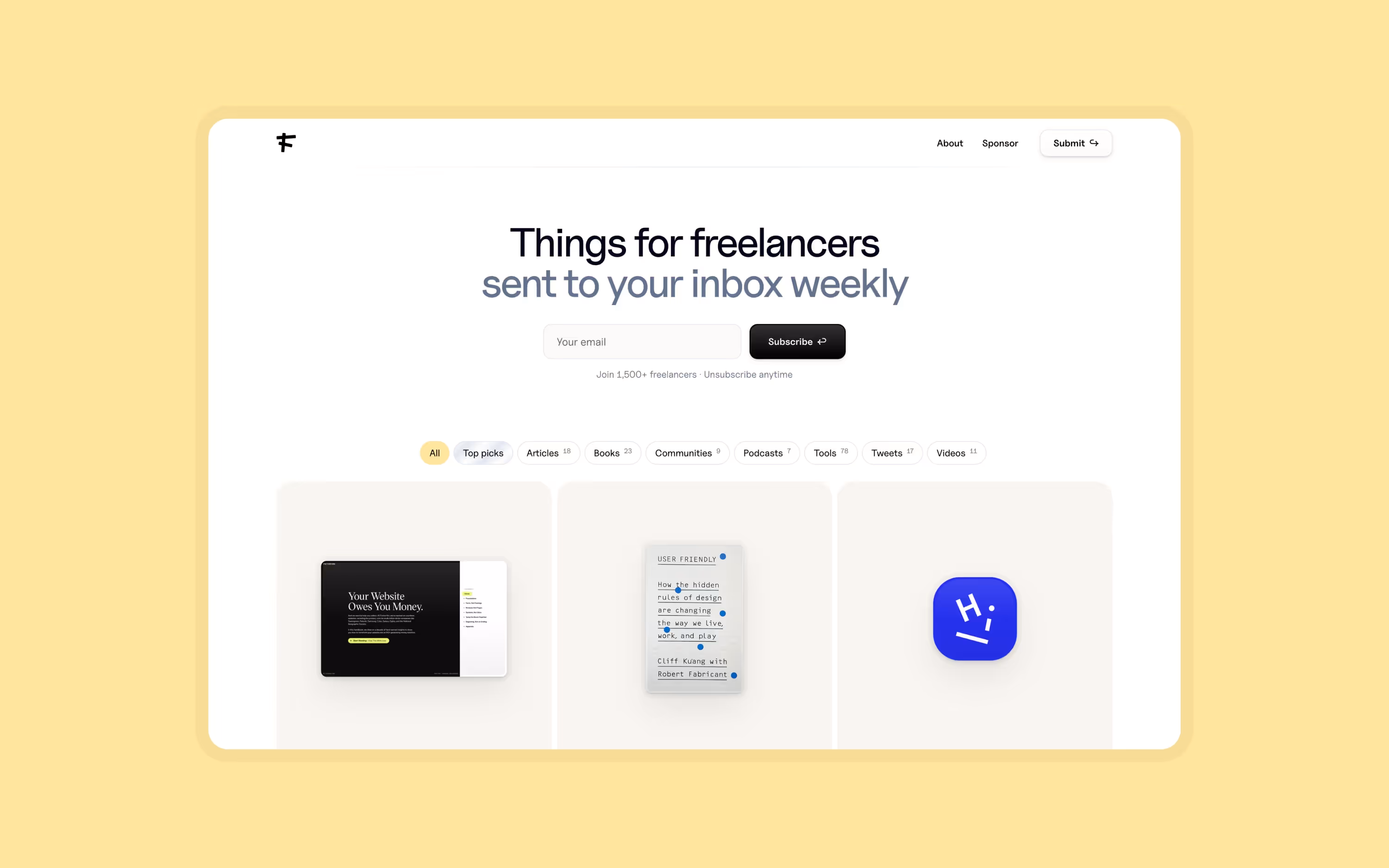 Freelance Things 01 Website
