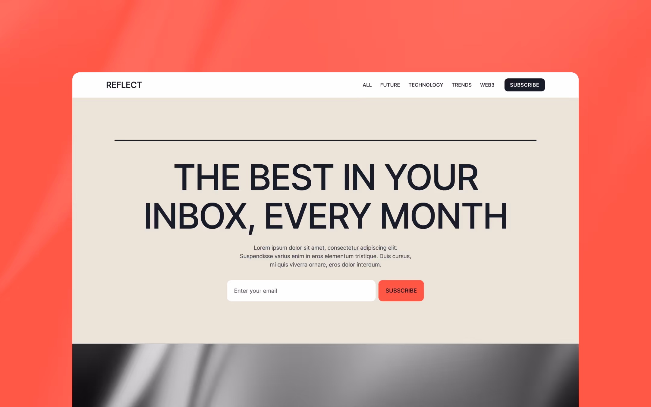 Reflect is a premium blog template for Webflow