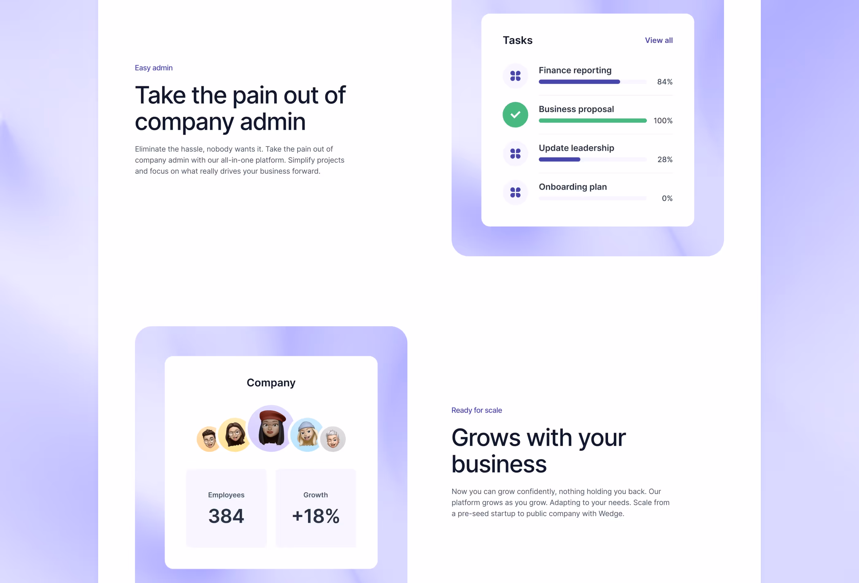Wedge SaaS framer template by Bryn Taylor