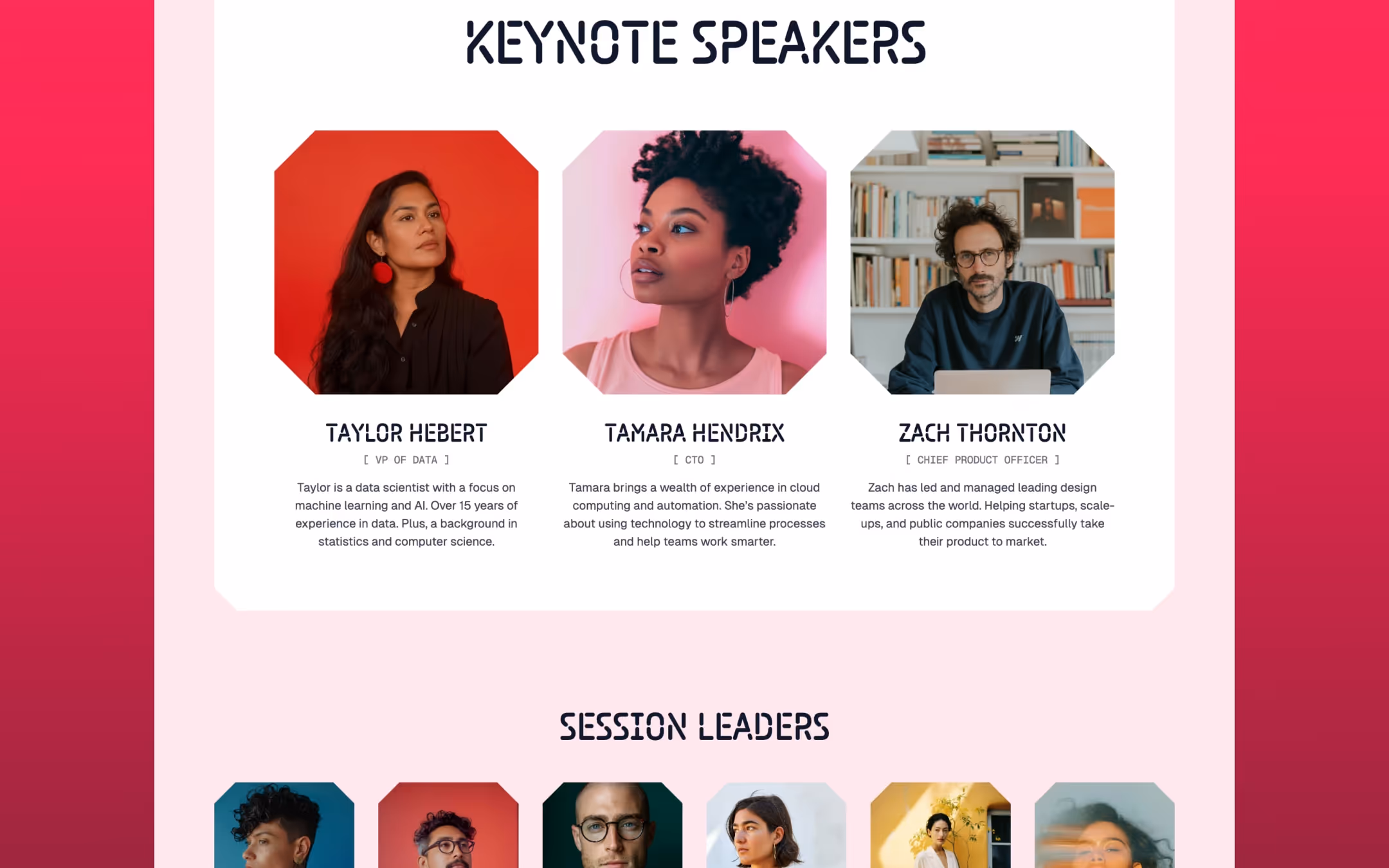 Assemble is a premium conference and event template for Webflow