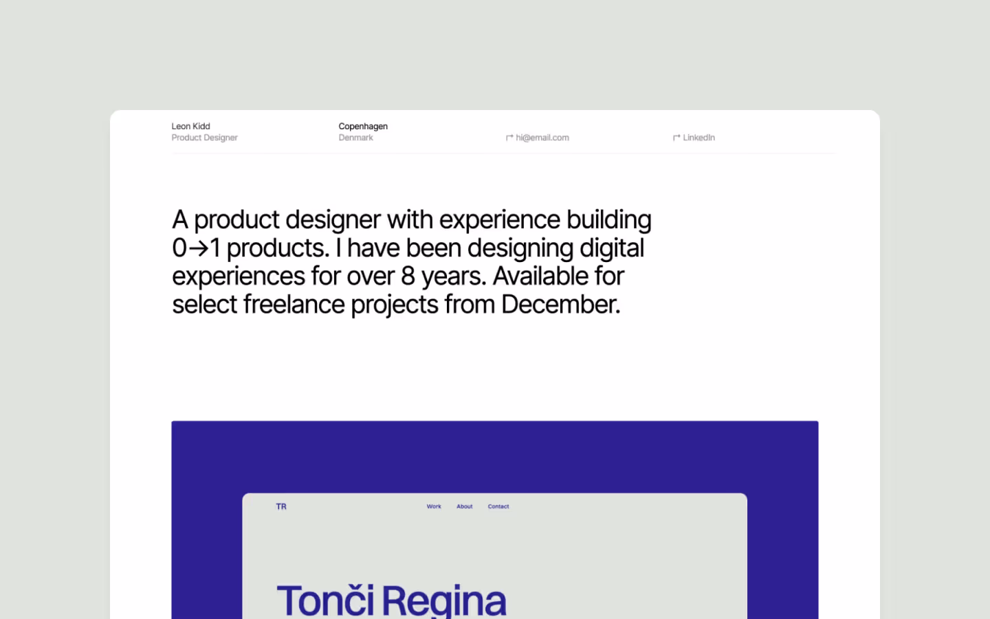Simplefolio Webflow portfolio template