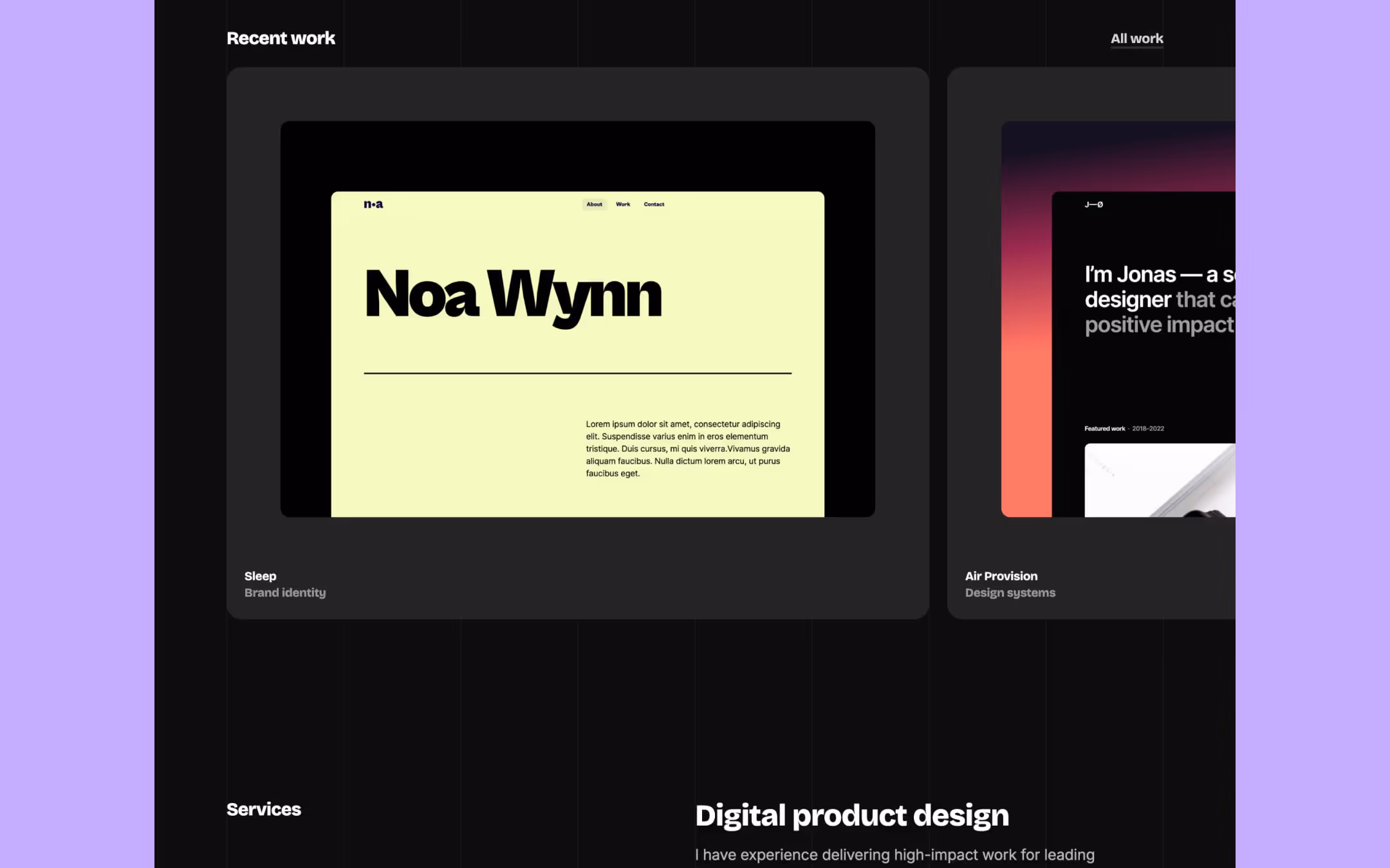 Lucide portfolio Webflow template by Bryn Taylor