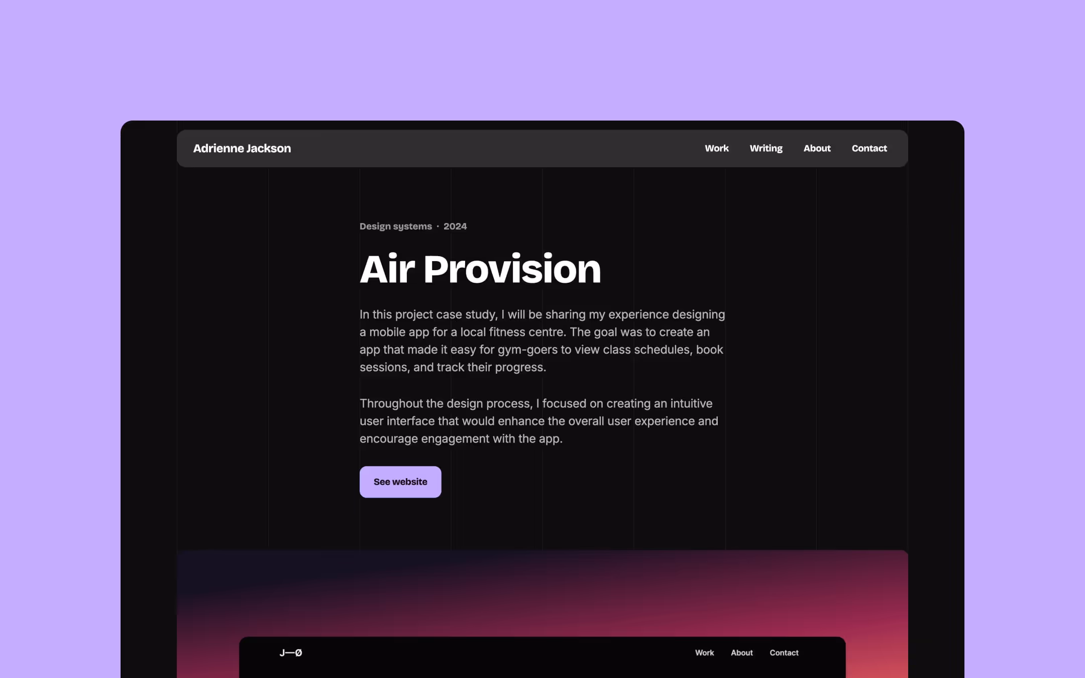 Lucide portfolio Webflow template by Bryn Taylor