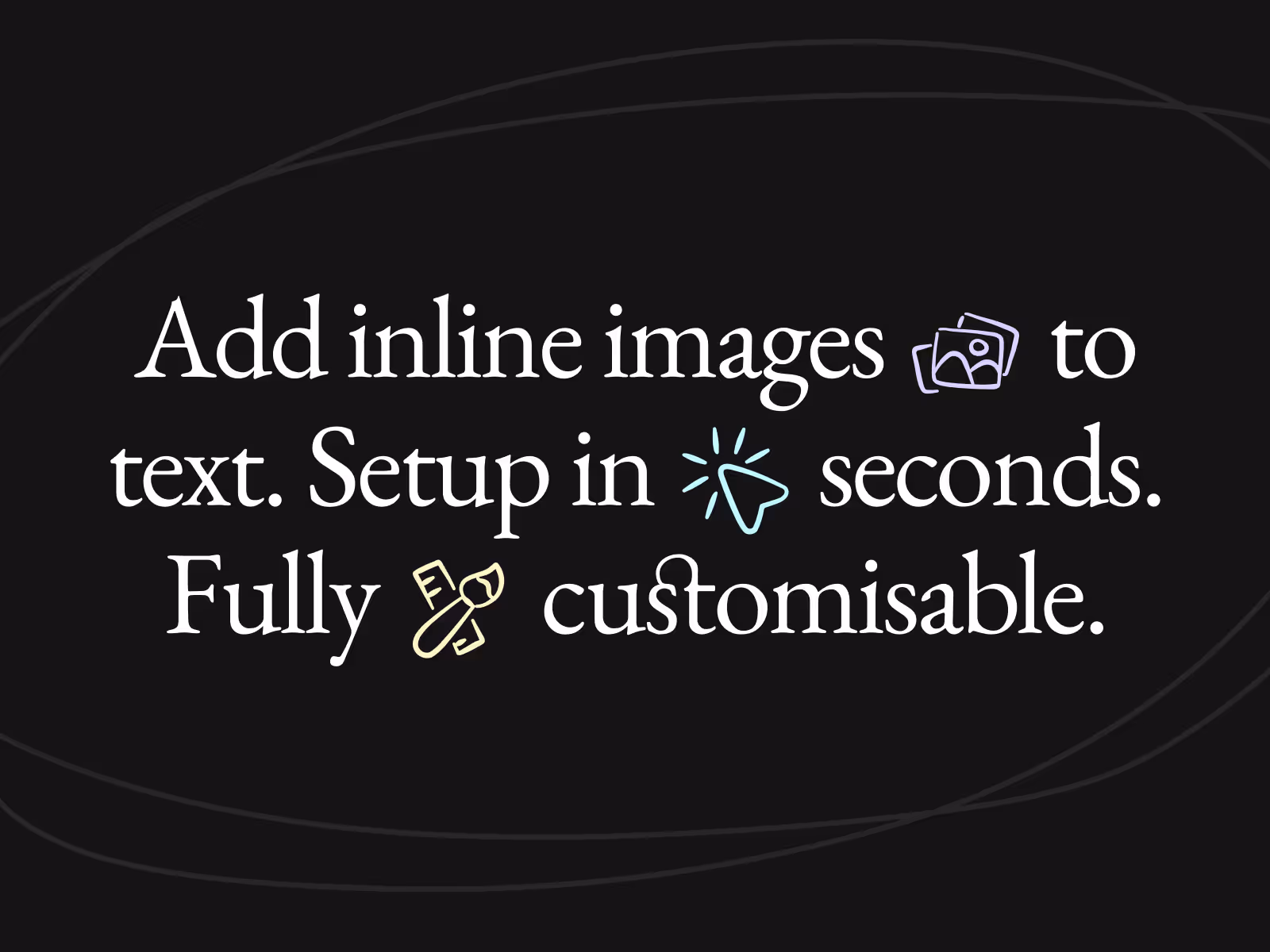 Inline images & icons component