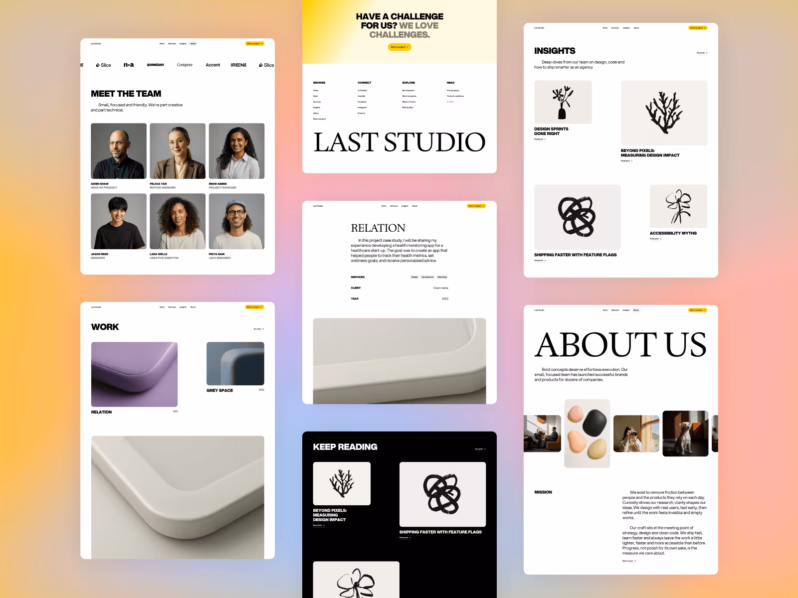 Last Studio Framer template