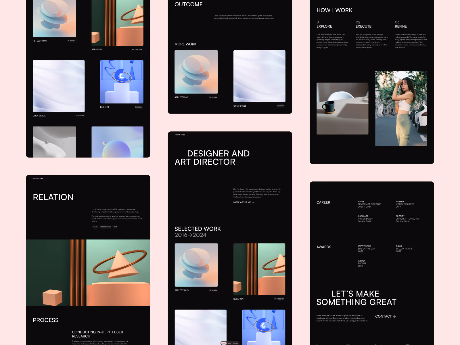 Darkfolio Framer template