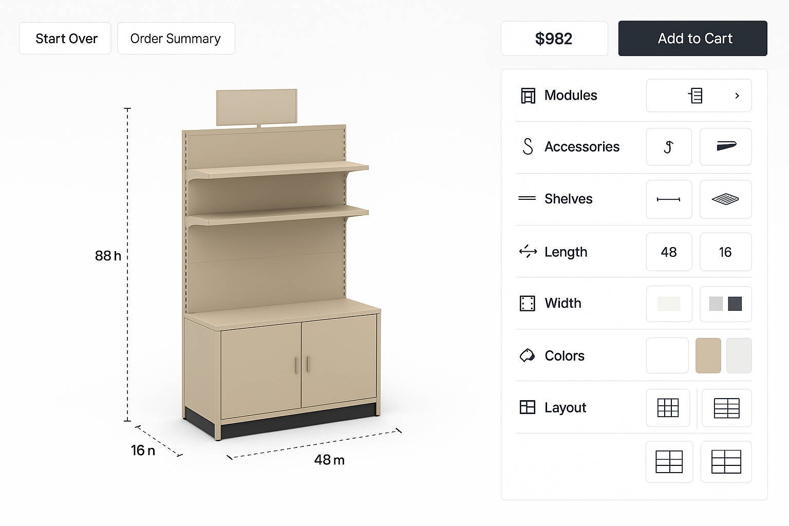 3D configuration furniture
