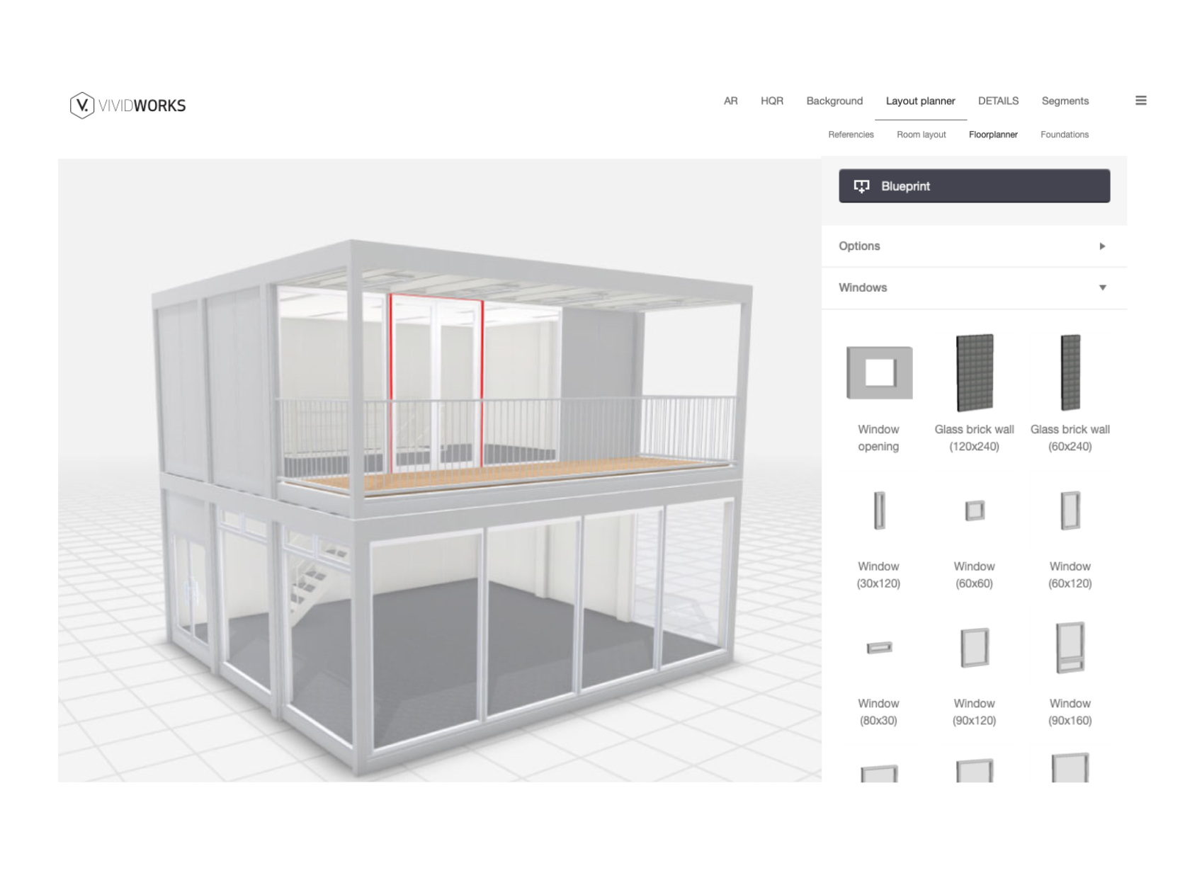3D configurator for garage