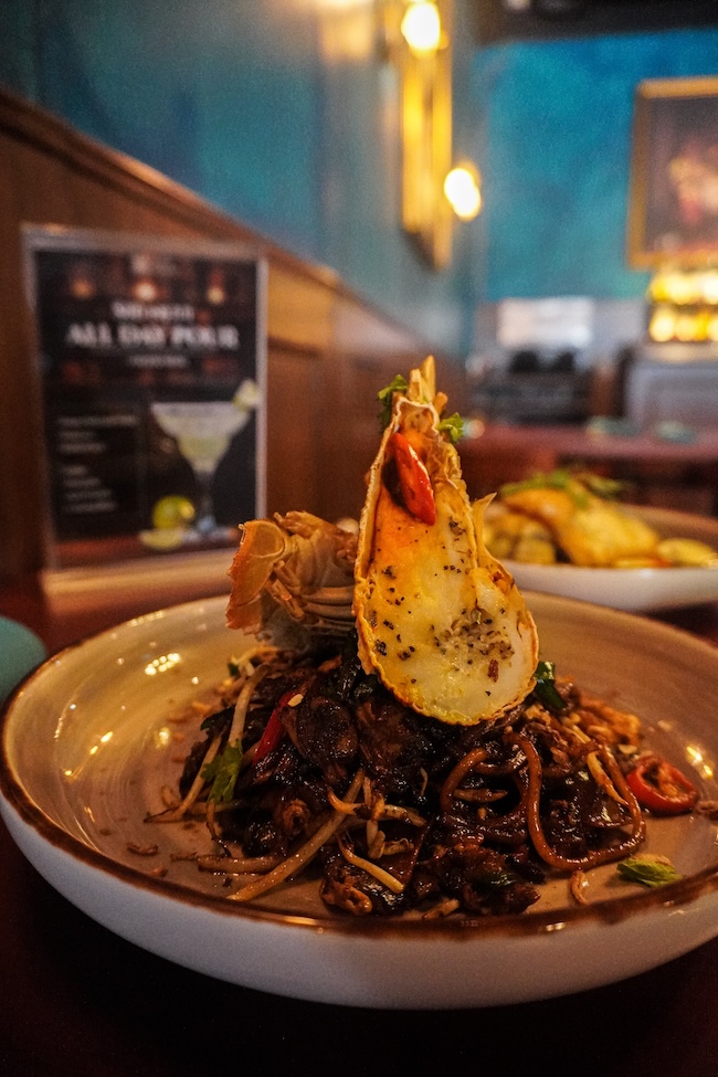 Open fire grill in the Quay House kitchen