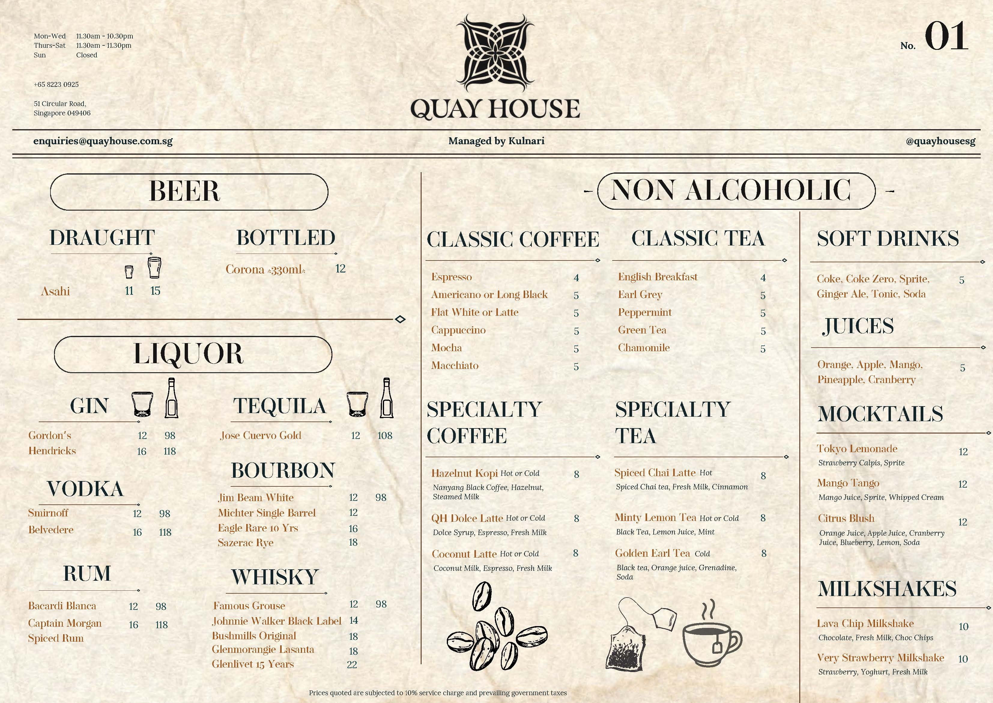 Beverage Menu - Wine