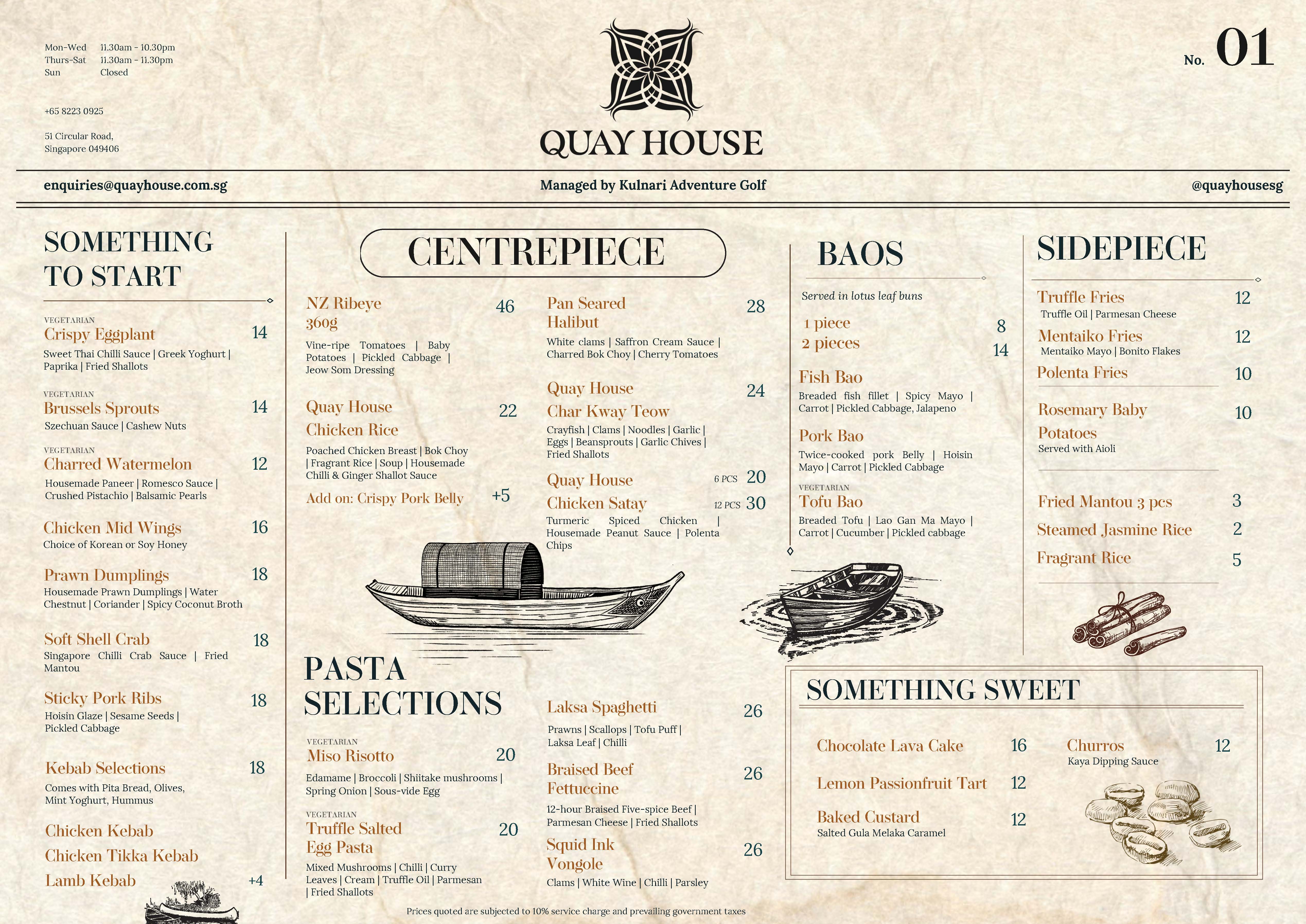 Quayhouse-Menu