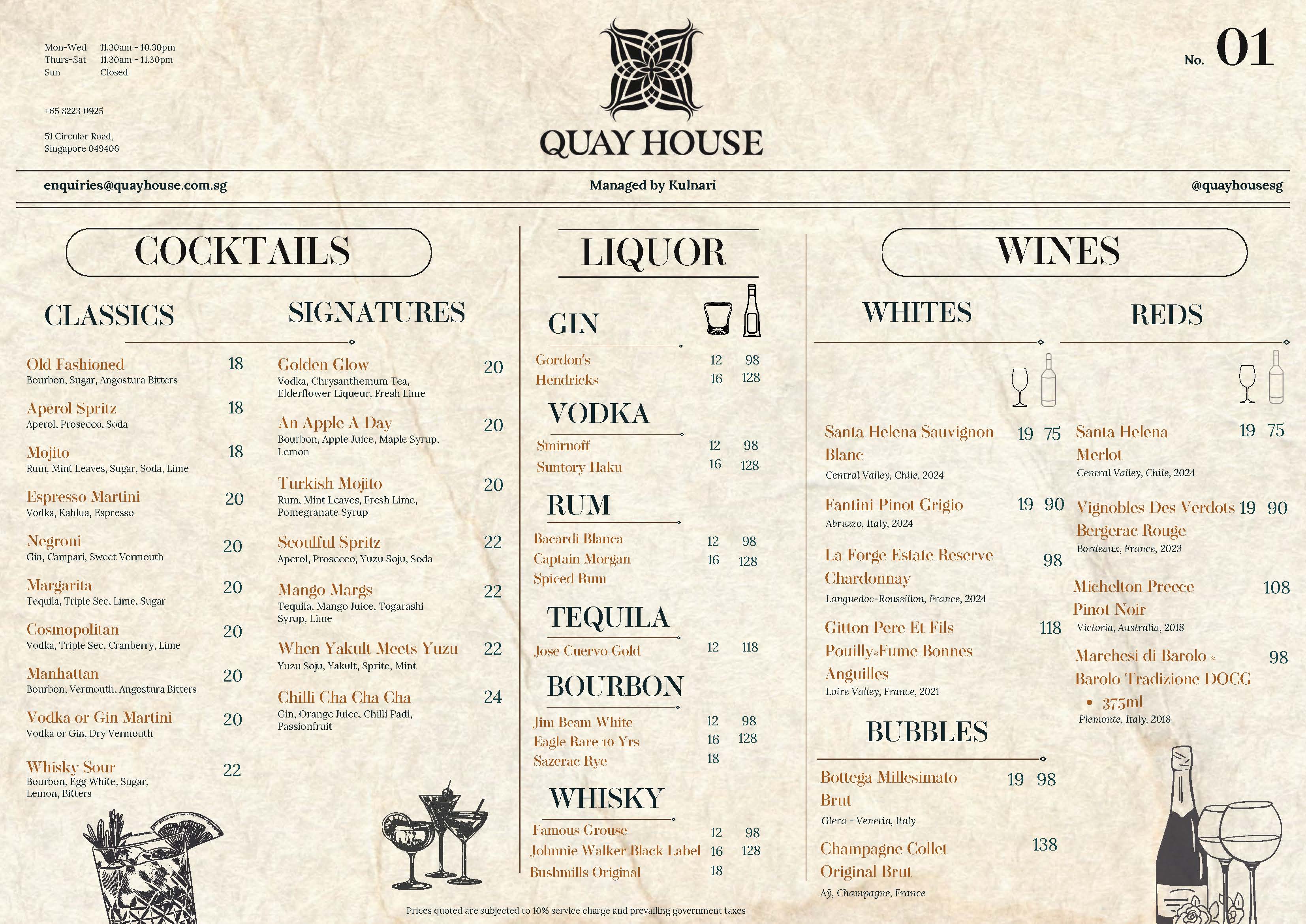 Beverage Menu -Cocktails