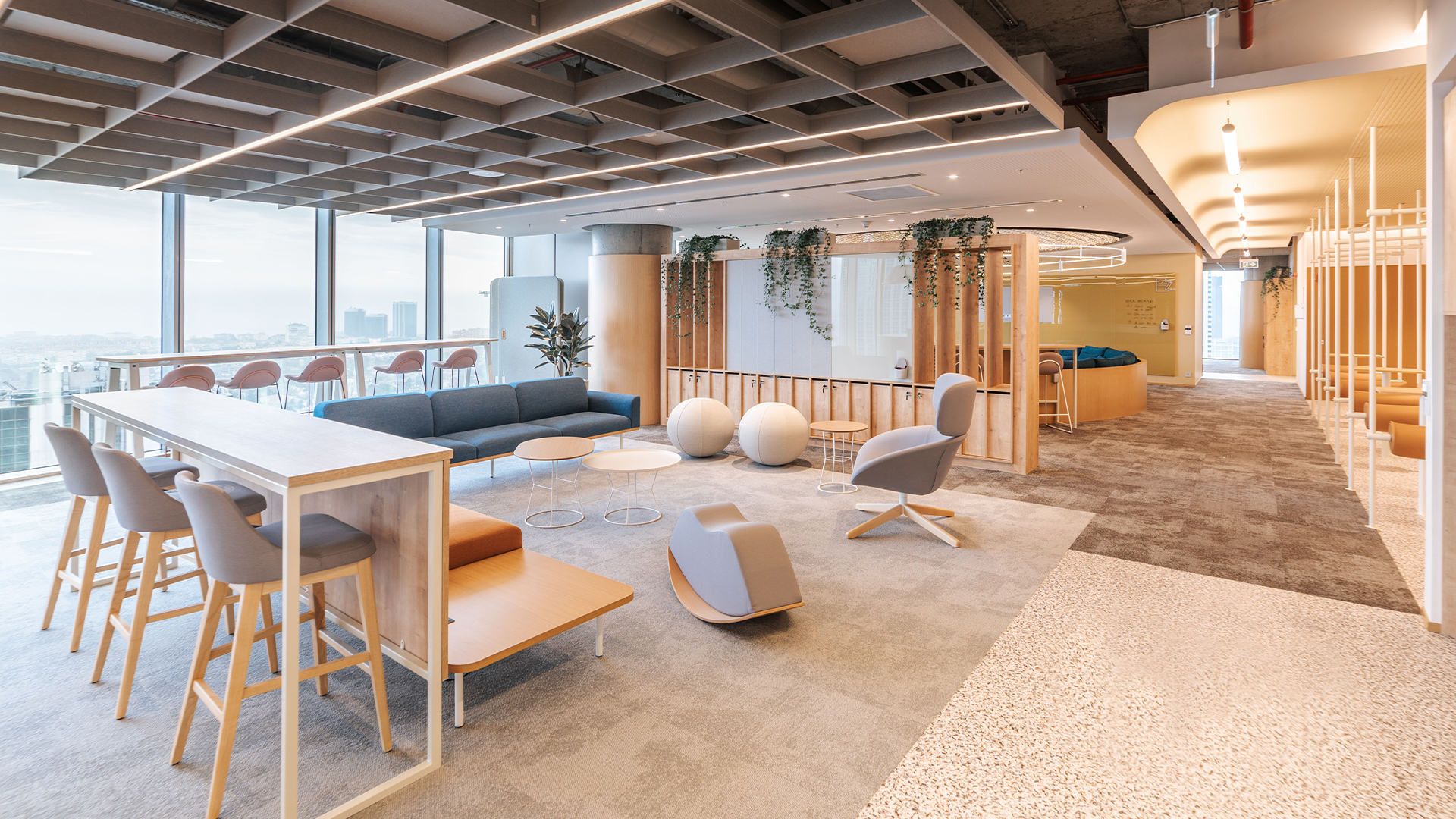 Triangle behind a mountain range made with structural grid like texture