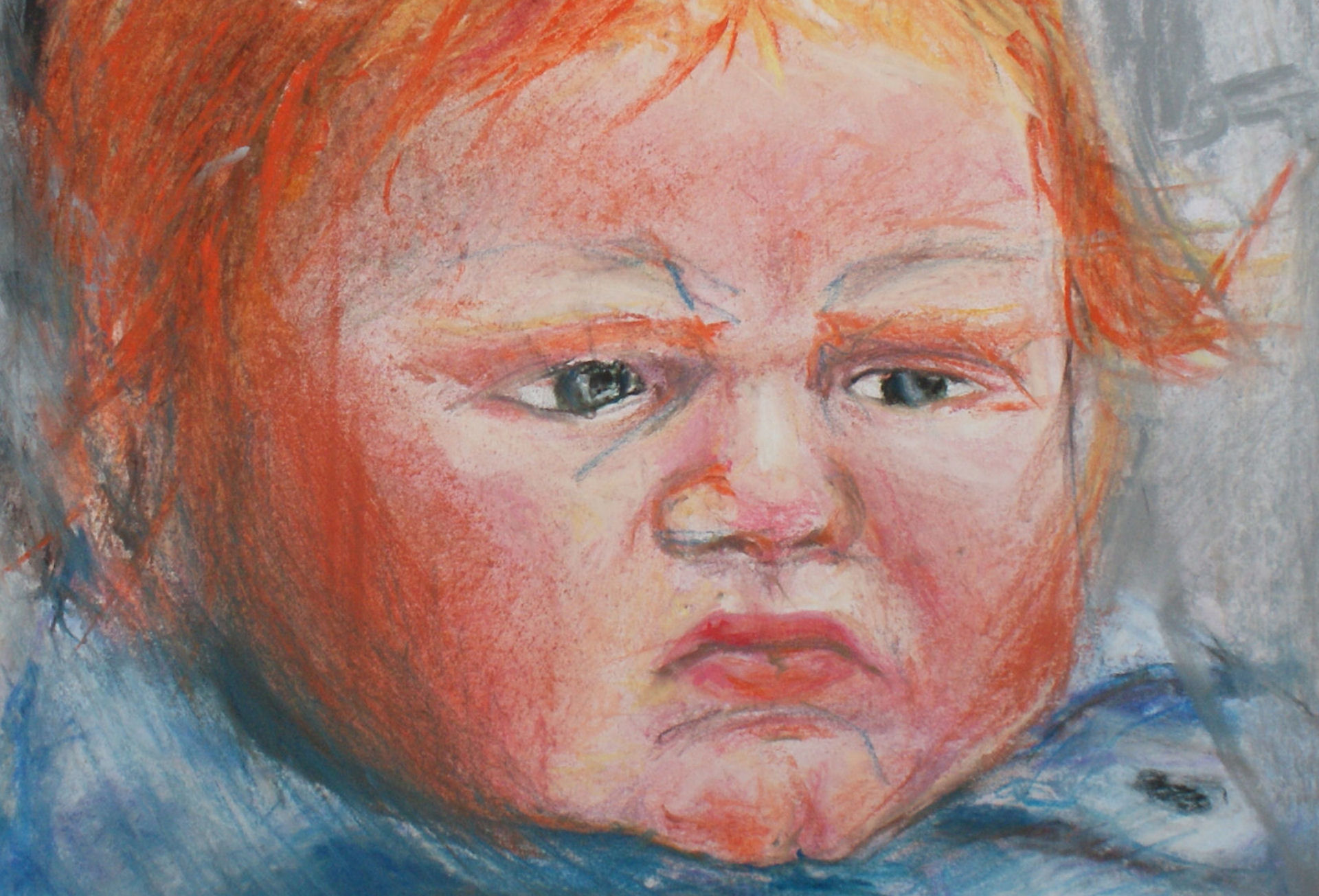 Foch – ekspresyjny portret, sucha pastel, Urszula Tomaszewska